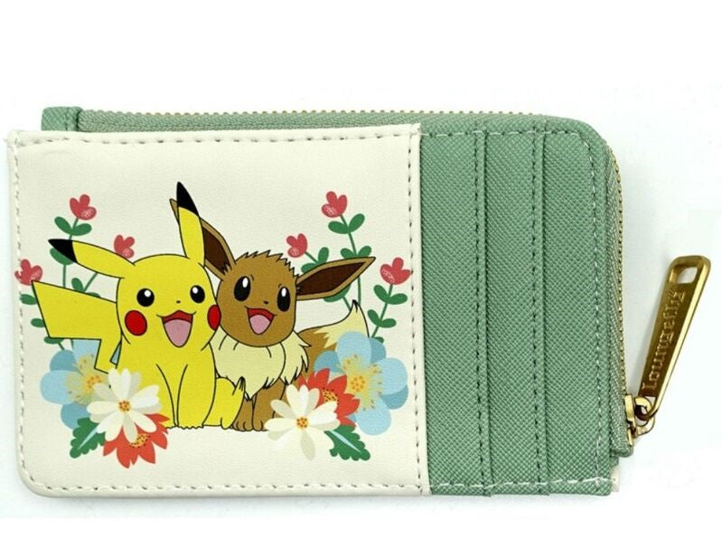 Loungefly: Pokémon - Pikachu & Eevee Floral Zip Around Wallet