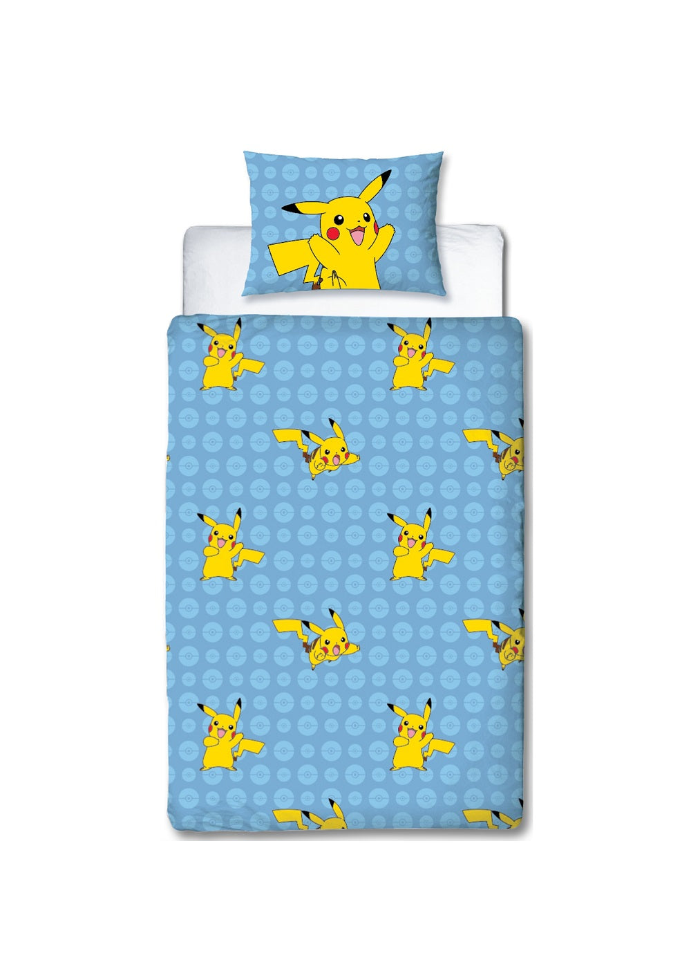 Pokémon - Parure de lit en microfibre "Ready for Battle" (140x200cm + 63x63cm) - flash vidéo