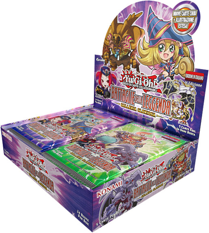 Yu-Gi-Oh! GCC - Box di Confezione di busta Battaglie della Leggenda: Galleria Gloriosa (24 Buste)