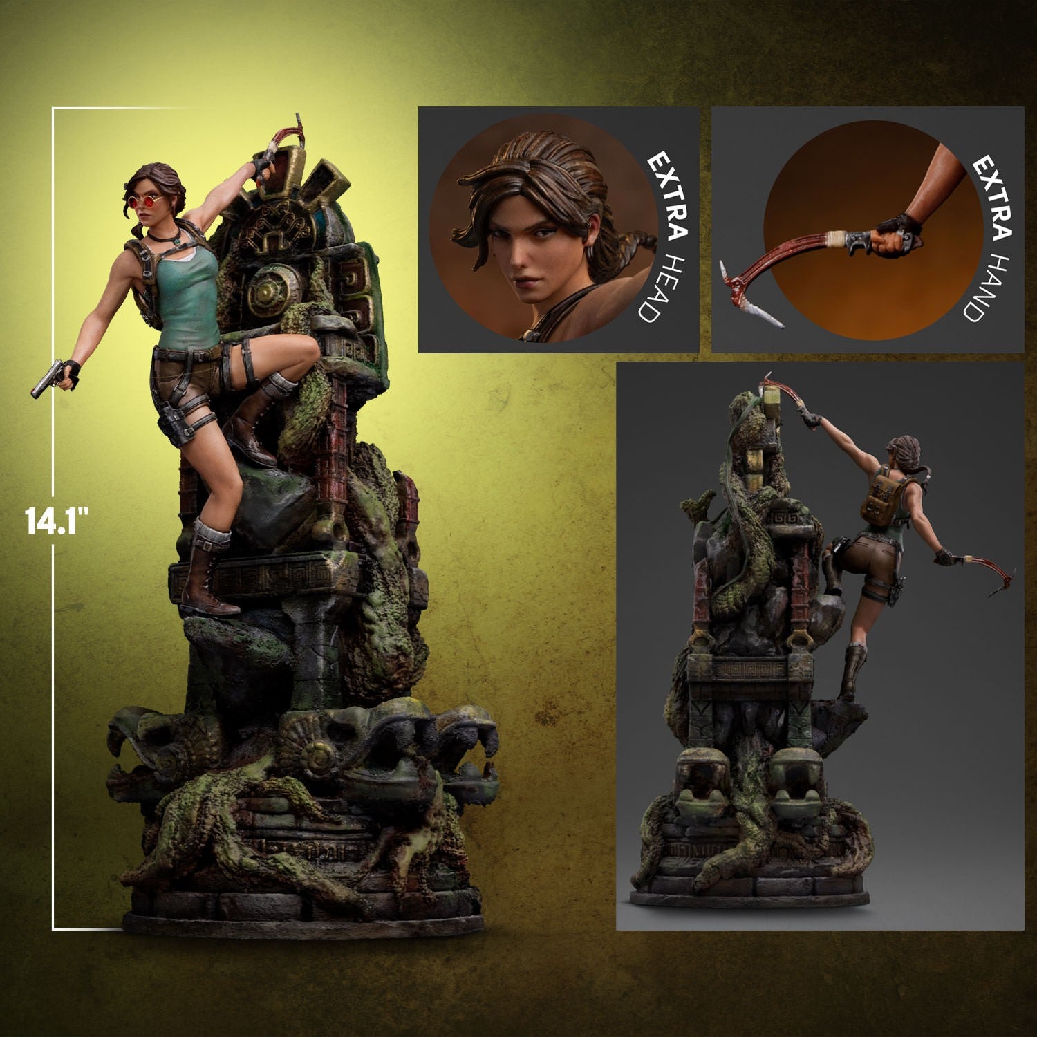Iron Studios - Deluxe Art Scale 1/10 - Tomb Raider - Lara Croft Statue 36cm - flash vidéo