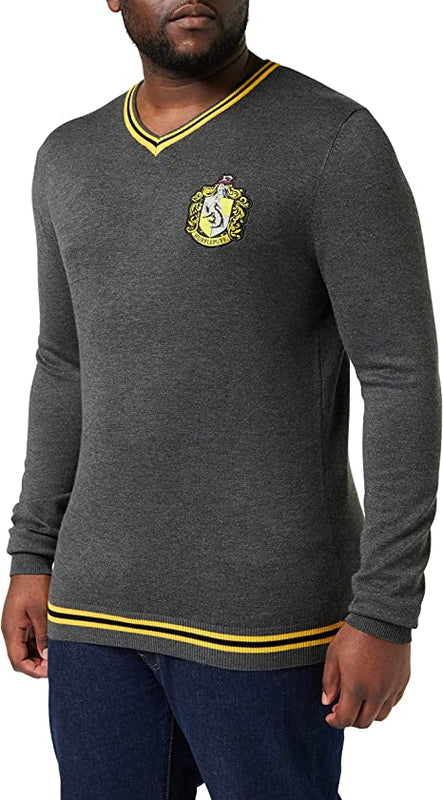 Harry Potter - Pull Anthracite Hommes Poufsouffle - XXS
