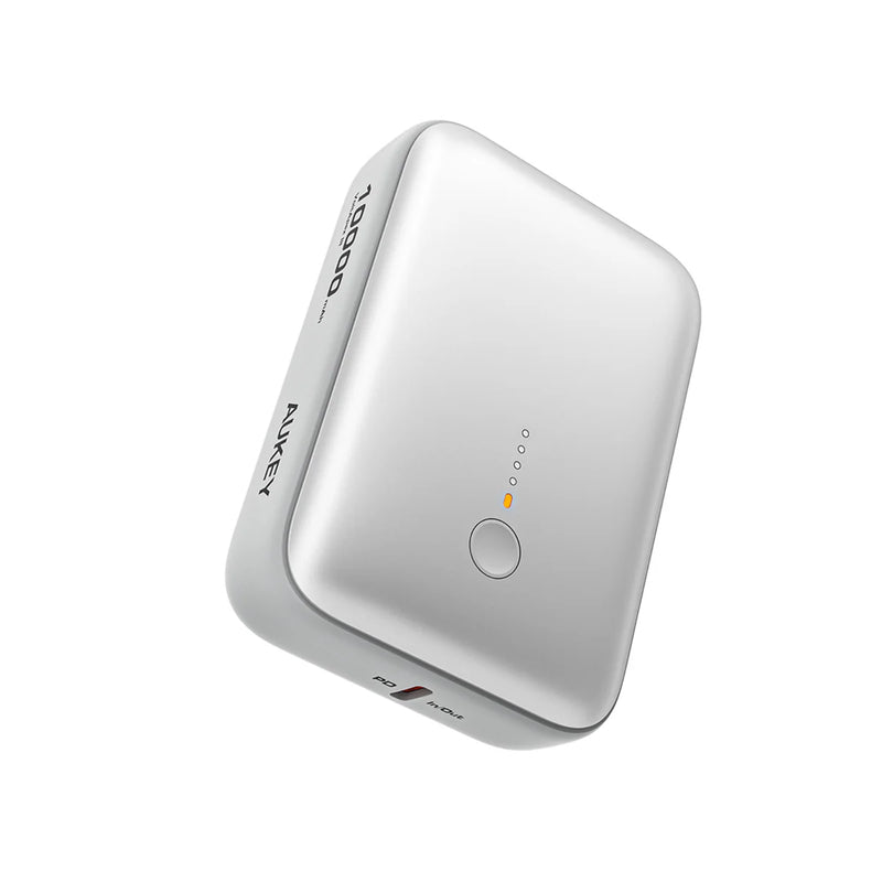 Aukey - Spark Mini 10000mAh 20W Powerbank Blanche USB-C/USB-A