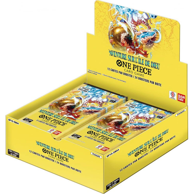 One Piece Card Game - Display de Pack de Booster OP-15 Aventure sur l'île de Dieu (Display x24)