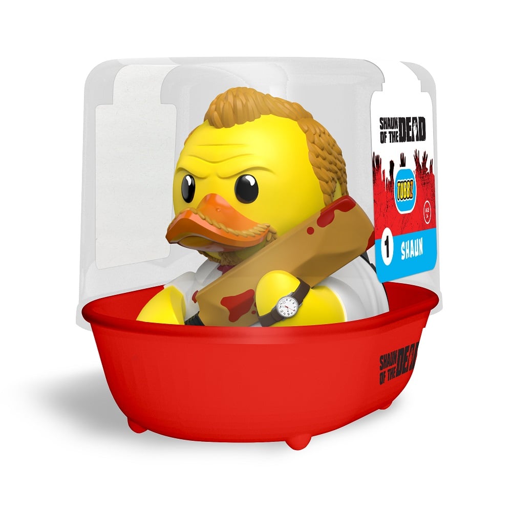 Numskull - TUBBZ Canard de bain - Shaun of the Dead - Shaun (Première Édition) - 9cm - flash vidéo