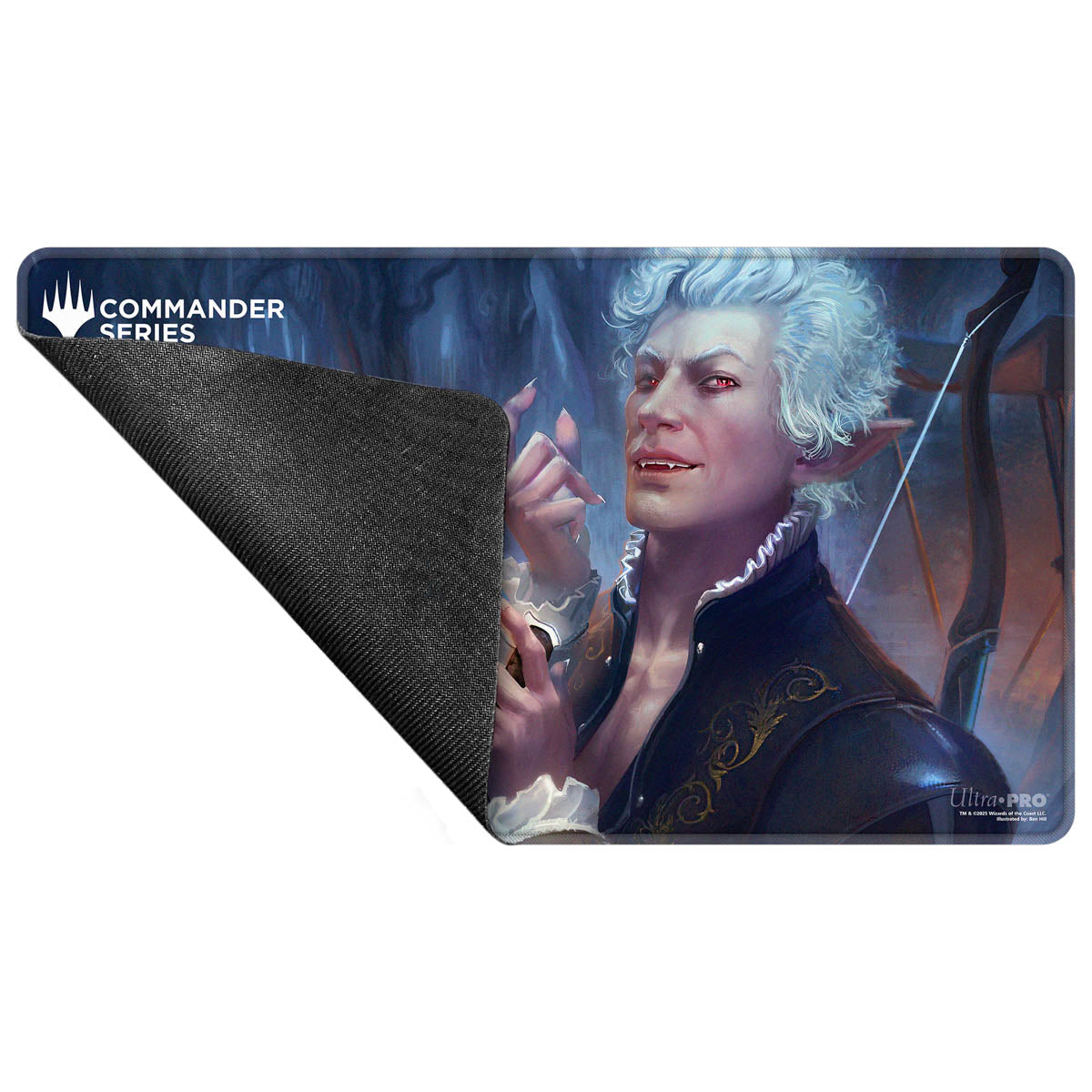 Ultra Pro - Magic: The Gathering - Commander Series - Fan Vote 2 - Tapis de jeu à bord cousu Astarion, le Décadent - flash vidéo