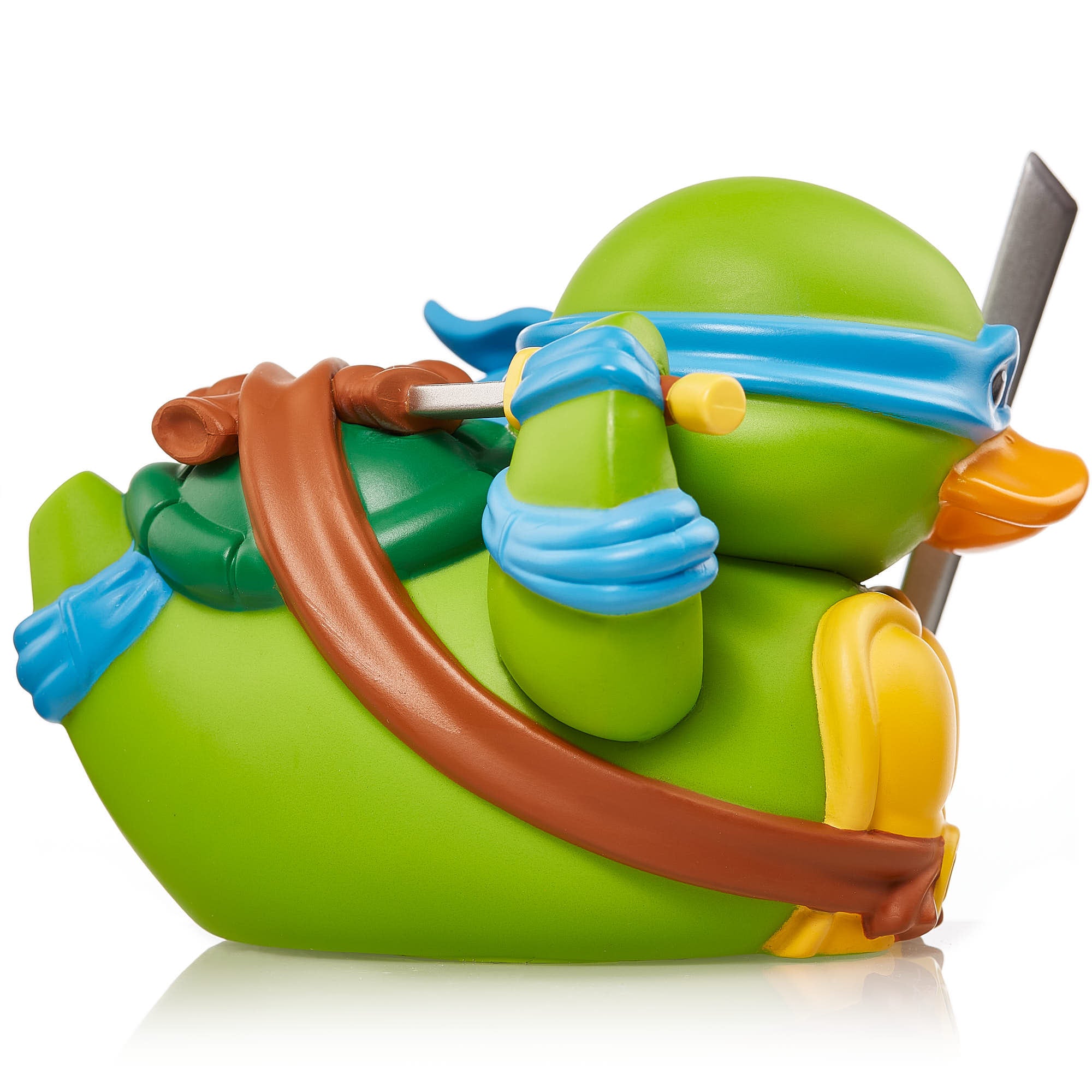 Numskull - Mini TUBBZ Canard de bain - Tortues Ninja - Leonardo (Édition baignoire) - 8cm - flash vidéo