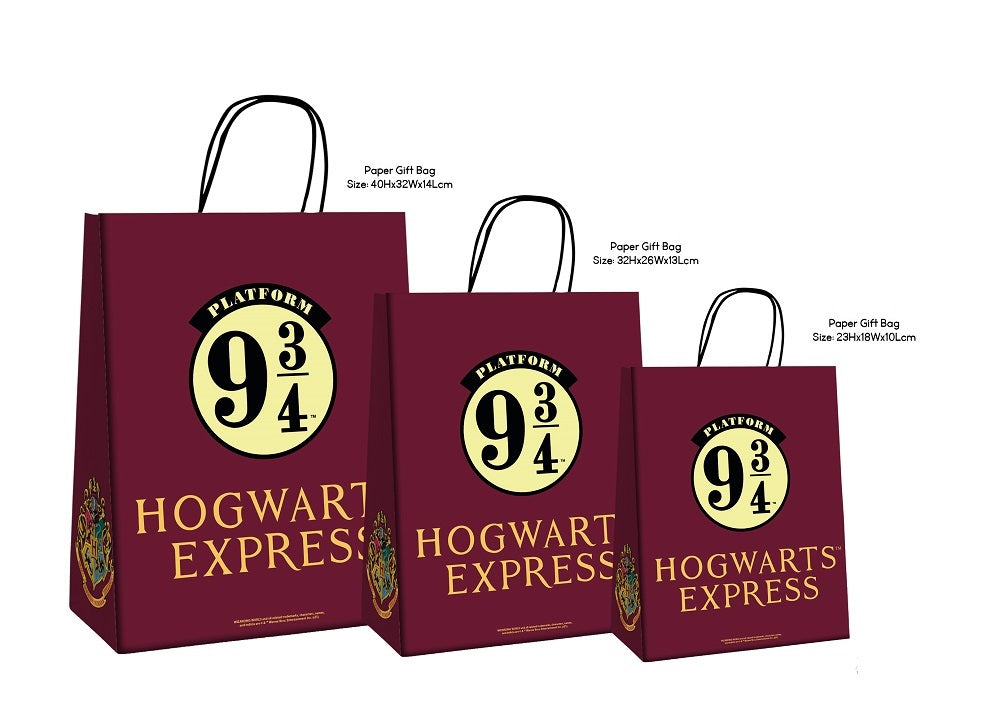Harry Potter - Sac de courses en papier "Voie 9 3/4"