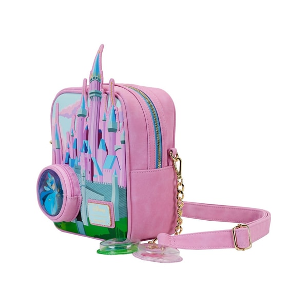 Loungefly: Disney - Sleeping Beauty - Sained Glass Castle Crossbody Bag - flash vidéo