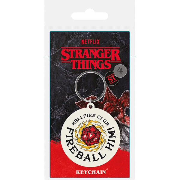 Netflix - Stranger Things - Porte-clés "Fireball Him!" en Caoutchouc 6cm - flash vidéo
