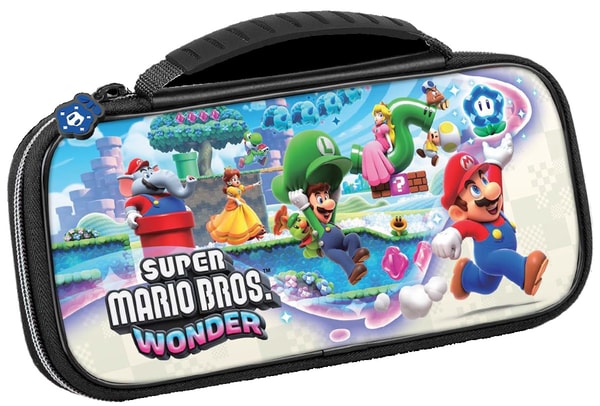 Pochette de transport deluxe Game Traveler Super Mario Wonder pour Nintendo Switch, Switch lite et Switch OLED