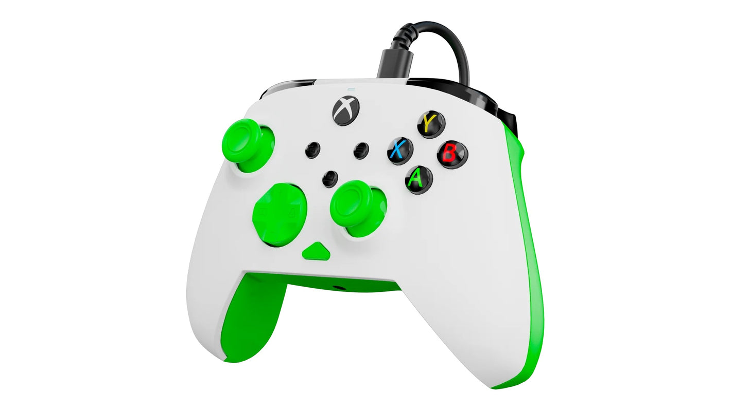 Turtle Beach - Manette de jeu filaire Rematch Core Blanche et Verte pour Xbox Series X|S, Xbox One et Windows 10/11
