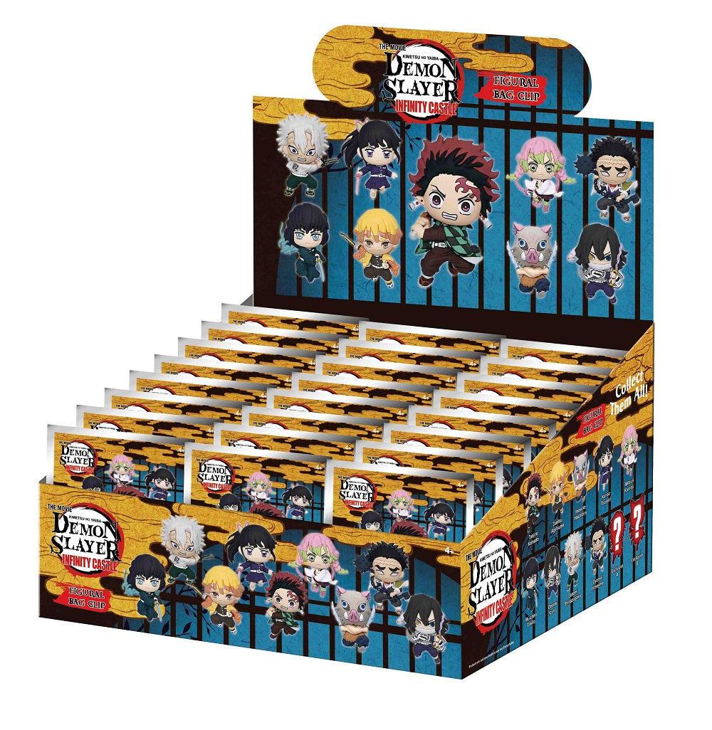 Demon Slayer: Kimetsu no Yaiba - The Movie: Infinity Castle - Assortiment en blind bag de figurines de sac de collection en mousse (Série 1) (24 pcs)