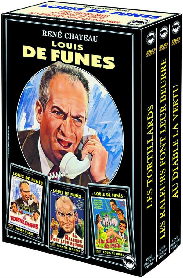 Coffret Louis De Funès 3 films, vol. 2 : les tortillards ; les râleurs font leur beurre ; au diable la vertu [DVD]