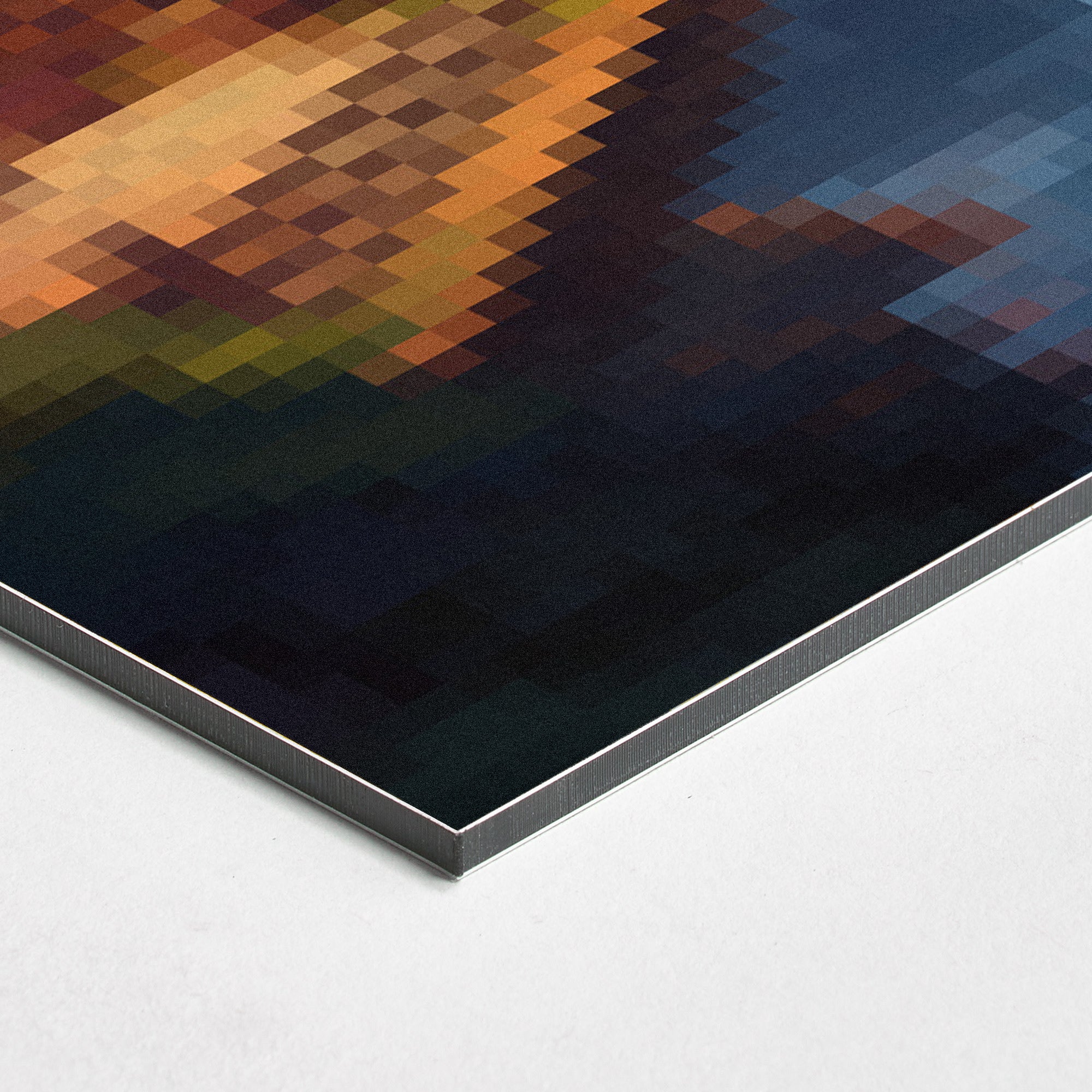 Tableau Pixel Art "Japan Moonlight" – Dibond 40x60 cm