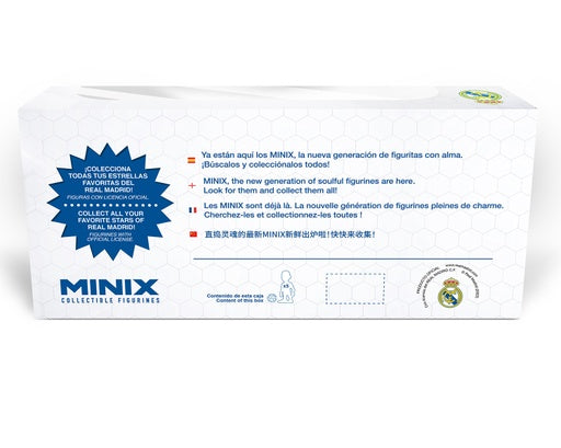 EOL Minix - Football Stars # - Pack de 5 Real Madrid (Hazard / Courtois / Benzema / Vini JR / Casemiro) - Figurines PVC 7 cm