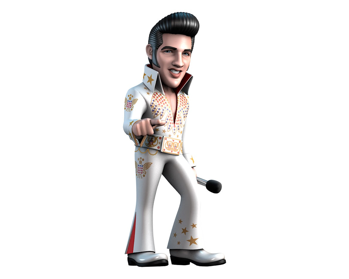 Minix - Music #104 - Elvis - Elvis Costume Blanc - Figurine 12cm