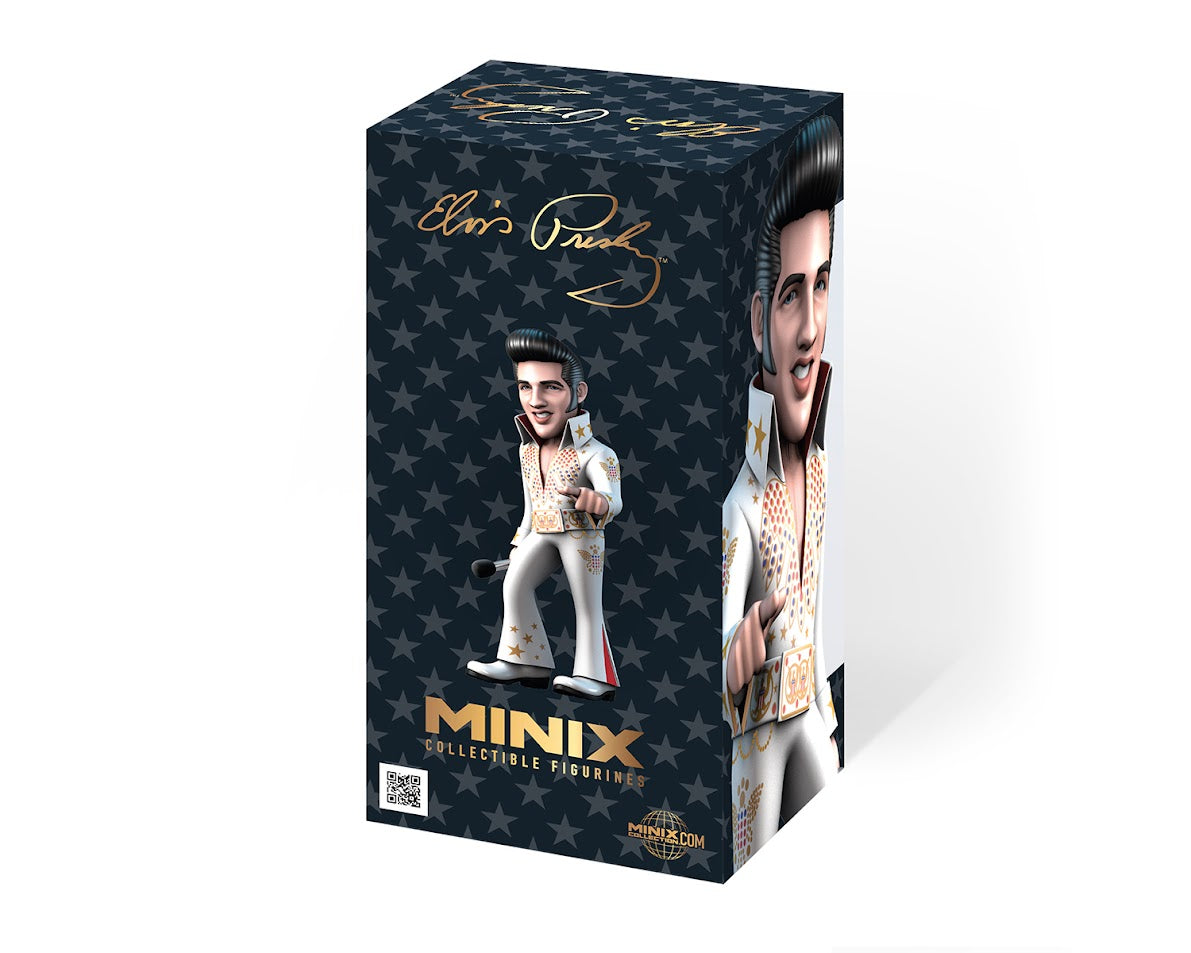 Minix - Music #104 - Elvis - Elvis Costume Blanc - Figurine 12cm