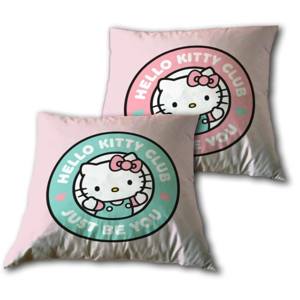 Hello Kitty - Coussin en Velboa "Hello Kitty Club" (40x40cm) - flash vidéo