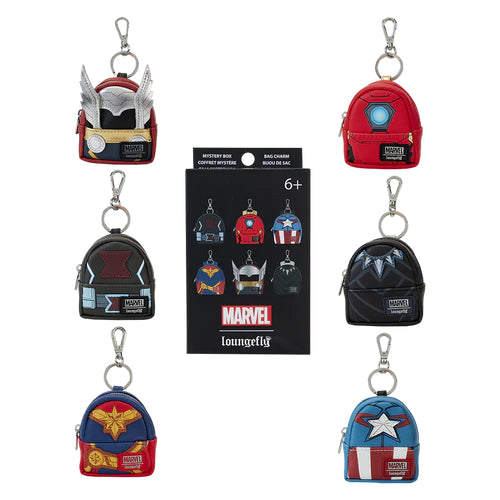 Loungefly: Marvel: The Avengers - Avengers Cosplay Mini Backpack Mystery Box Keychain