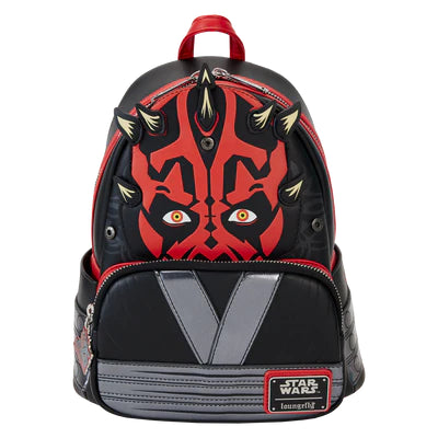 Loungefly: Star Wars - The Phantom Menace 25th Anniversary - Darth Maul Detachable Hood Cosplay Mini Backpack