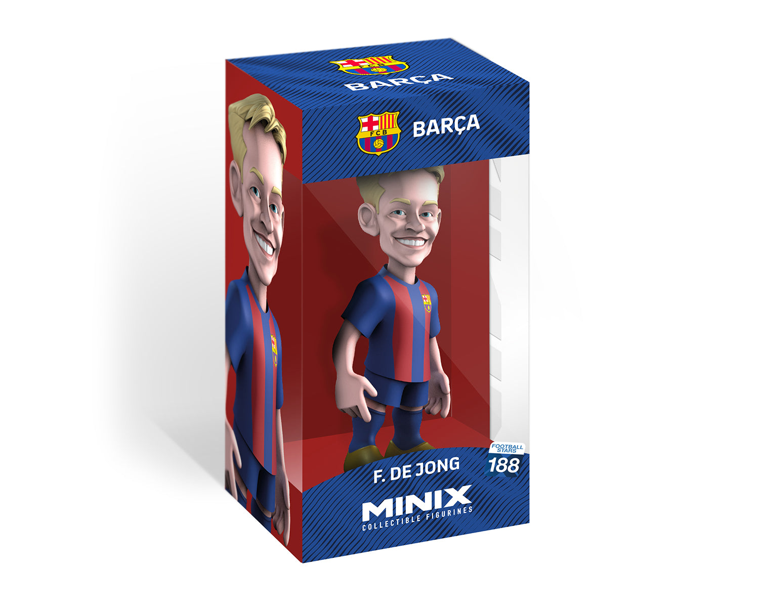 Minix - Football Stars #188 - FC Barcelone - Frenkie De Jong 21 - Figurines PVC 12 cm