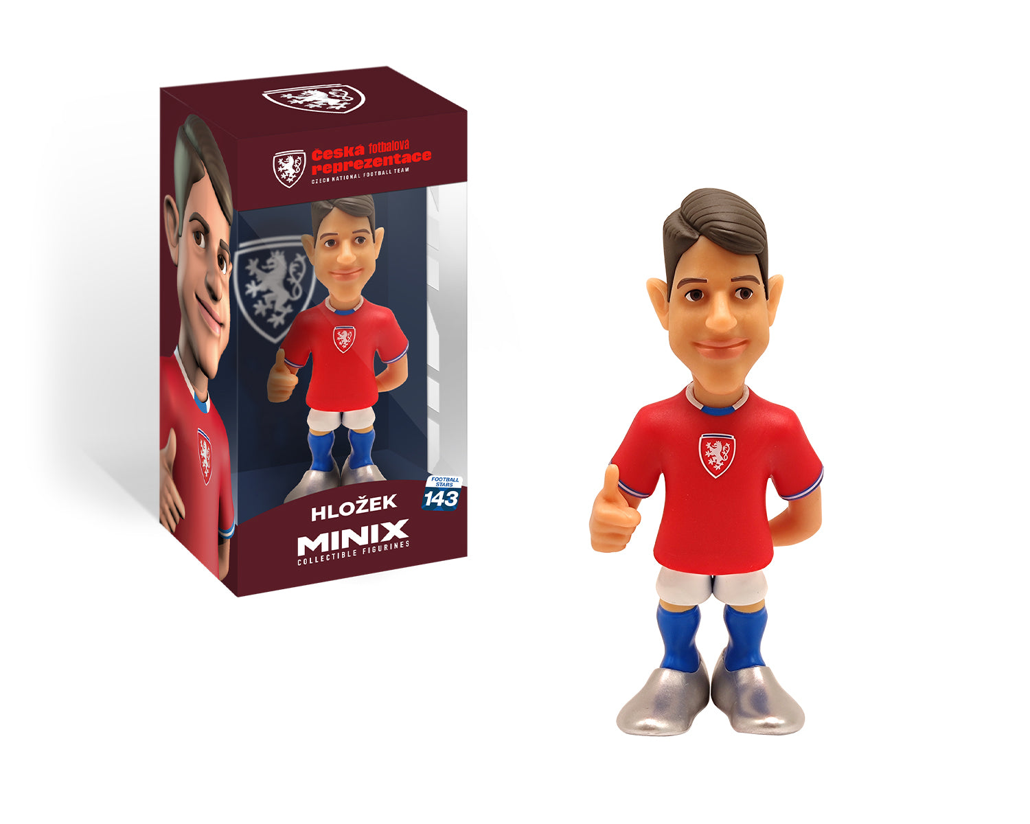 Minix - Football Stars #143 - CZECH National Football Team - Hlozek 9 - Figurines PVC 12 cm - flash vidéo