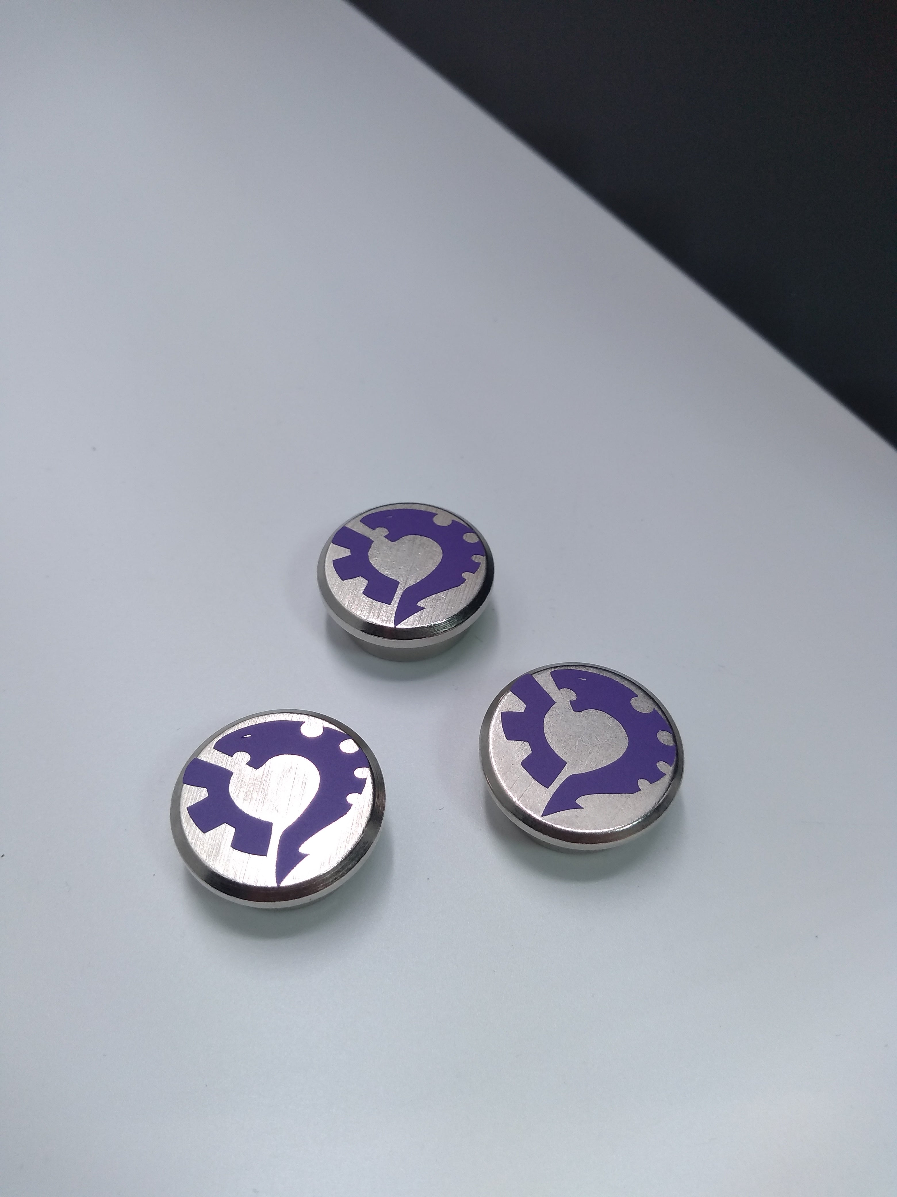 Lot de 2 magnets & 3 Boutons