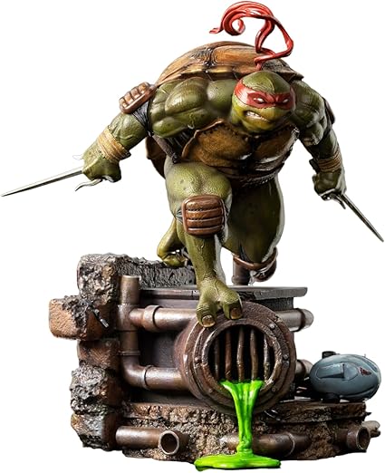 Iron Studios - BDS Arts Scale 1/10 - Teenage Mutant Ninja Turtles - Raphael Statue 21cm - flash vidéo