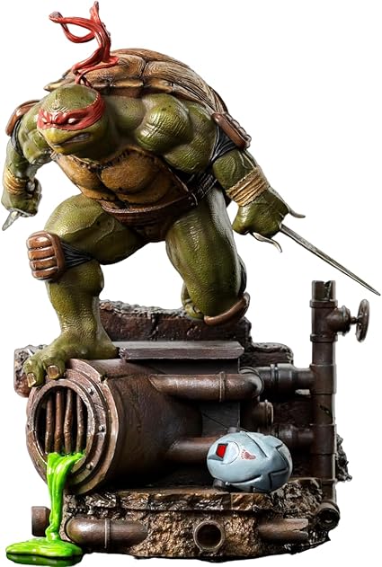 Iron Studios - BDS Arts Scale 1/10 - Teenage Mutant Ninja Turtles - Raphael Statue 21cm - flash vidéo