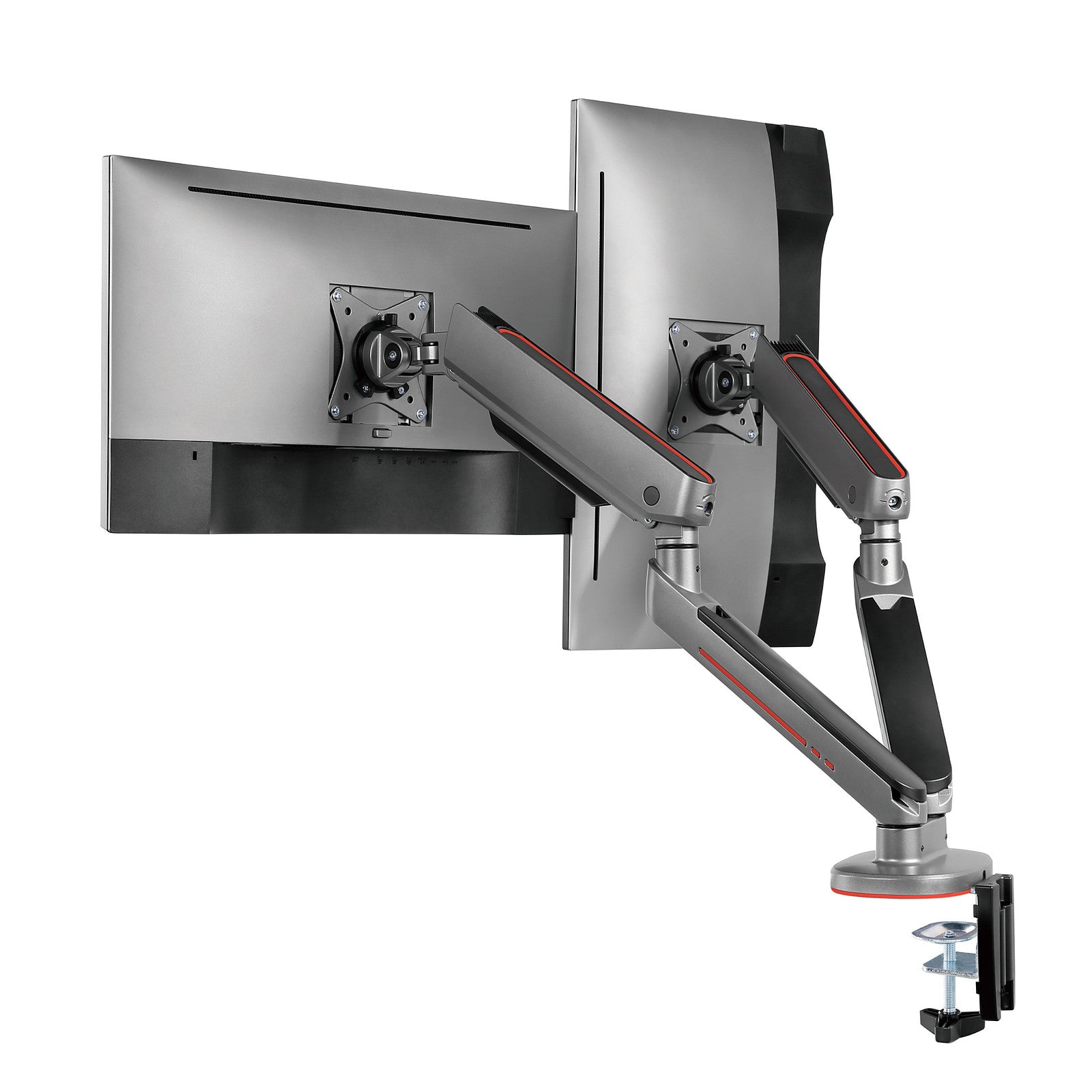 Oplite - MT15 - Support double pour moniteur - Gris - flash vidéo