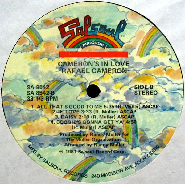 Rafael Cameron – Cameron's In Love [Vinyle 33Tours] - flash vidéo