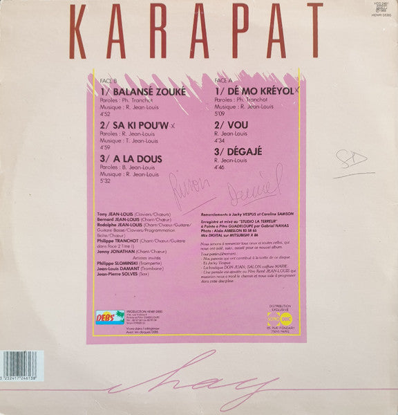 Karapat – Chay [Vinyle 33Tours] - flash vidéo
