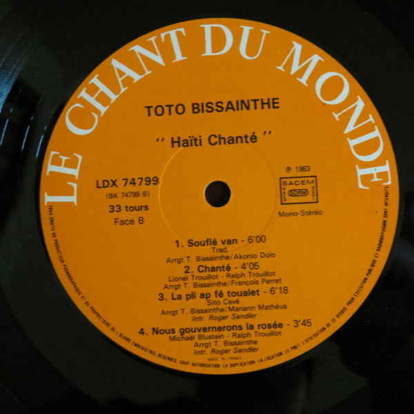 Toto Bissainthe – Haïti Chanté [Vinyle 33Tours]