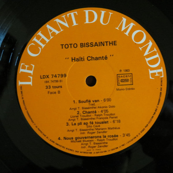 Toto Bissainthe – Haïti Chanté [Vinyle 33Tours] - flash vidéo