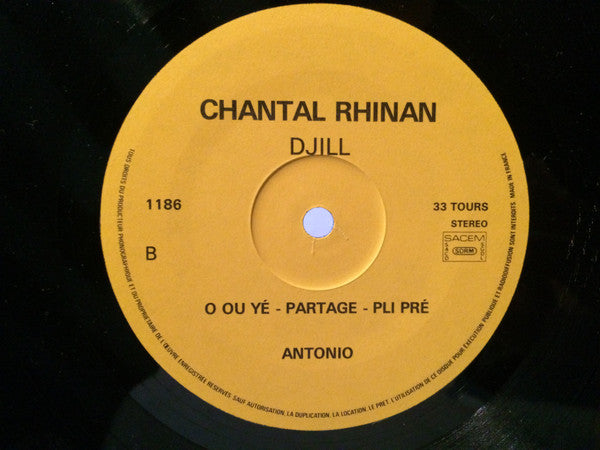 Chantal Djill Rhinan – Ô Ou Yé [Vinyle 33Tours] - flash vidéo