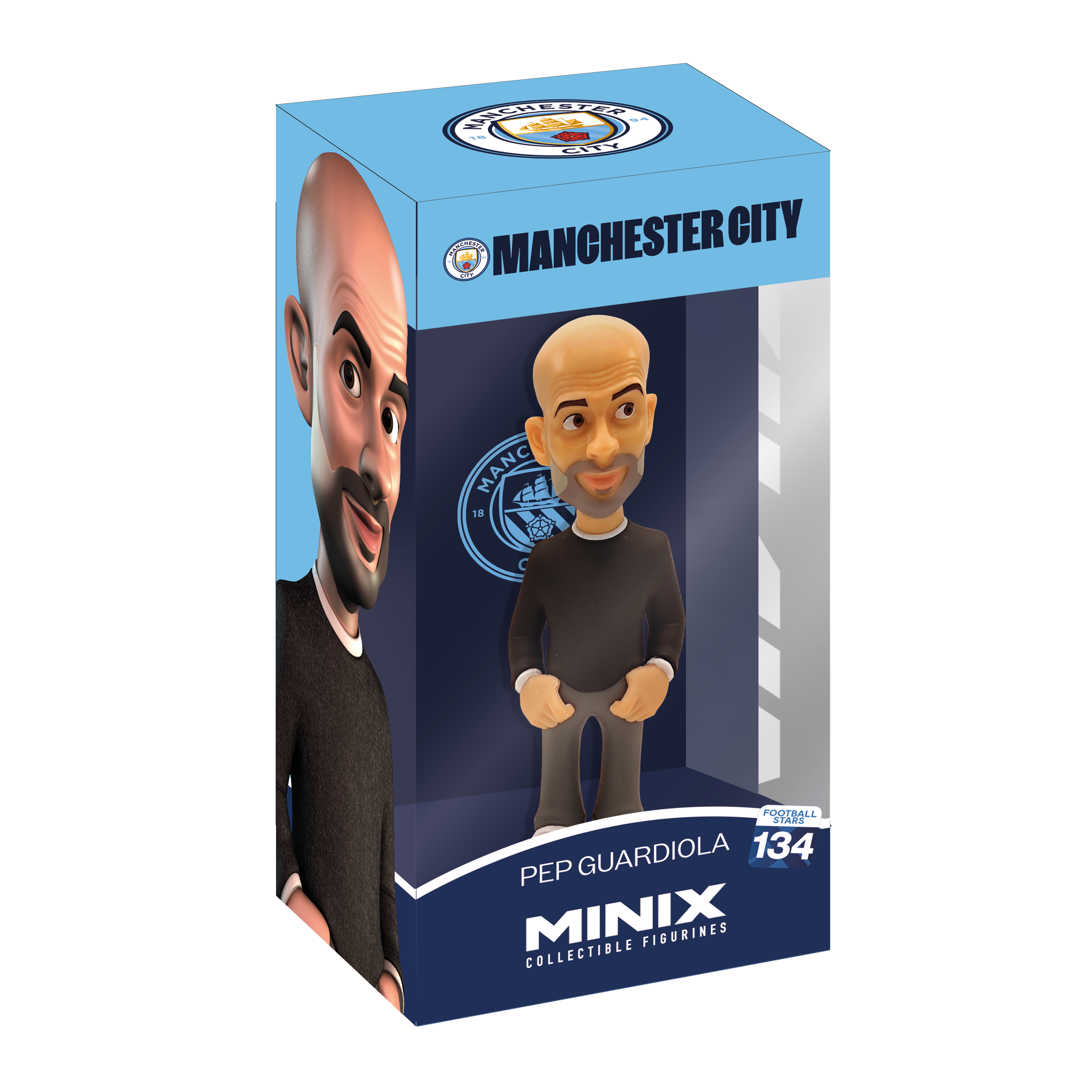 Minix - Football Stars #134 - Figurine PVC 12 cm - Manchester City - Pep Guardiola