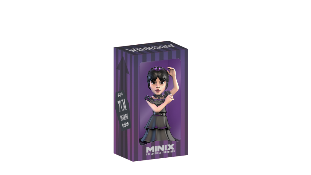Minix - Box - Wednesday - Wednesday With Ball Dress - Figurines PVC 7 cm