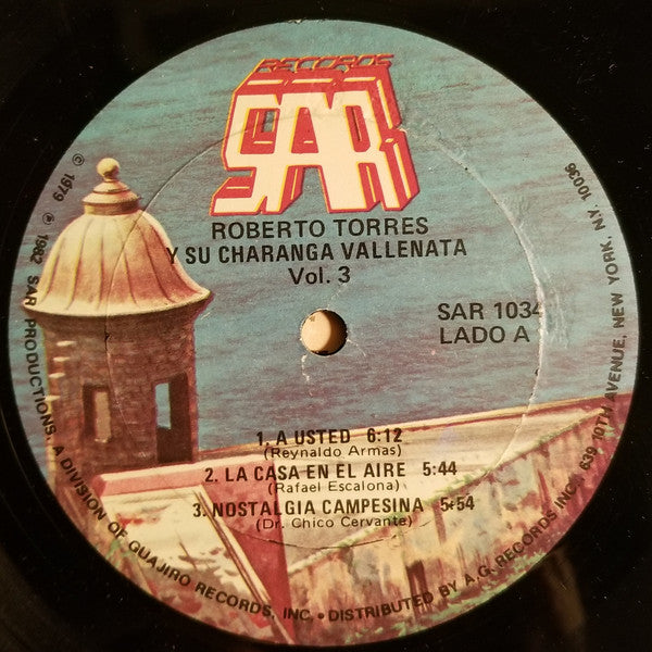 Roberto Torres – Roberto Torres Y Su Charanga Vallenata - Vol. III [Vinyle 33Tours] - flash vidéo