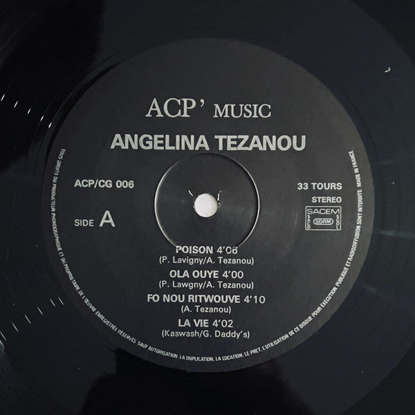 Angelina Tezanou – Poison [Vinyle 33Tours] - flash vidéo