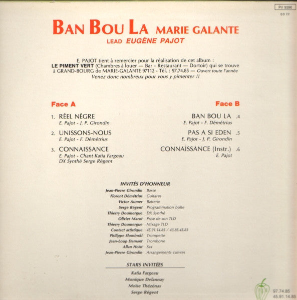 Eugène Pajot – Ban Bou La [Vinyle 33Tours]