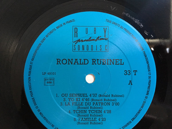 Ronald Rubinel – Bal Boutché [Vinyle 33Tours] - flash vidéo