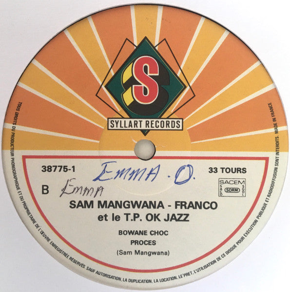 Sam Mangwana, Franco Et TP OK Jazz – For Ever [Vinyle 33Tours]
