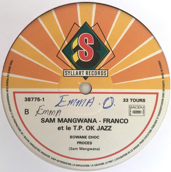 Sam Mangwana, Franco Et TP OK Jazz – For Ever [Vinyle 33Tours] - flash vidéo