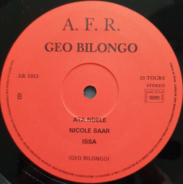 Géo Bilongo – Locomotive Arrive - Mariage Afrique-Antilles [Vinyle 33Tours]