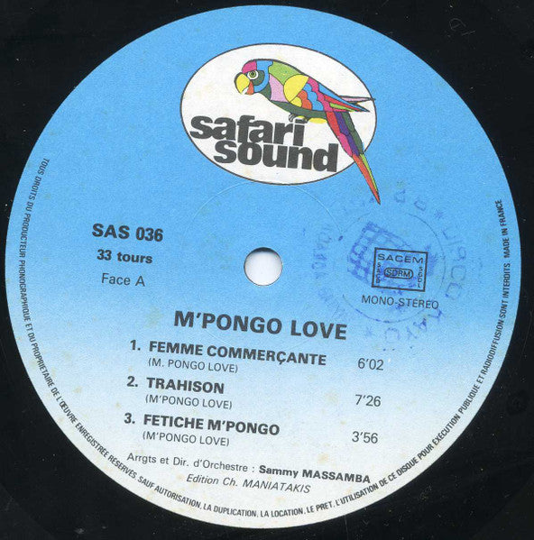 M'Pongo Love – M'Pongo Love [Vinyle 33Tours] - flash vidéo