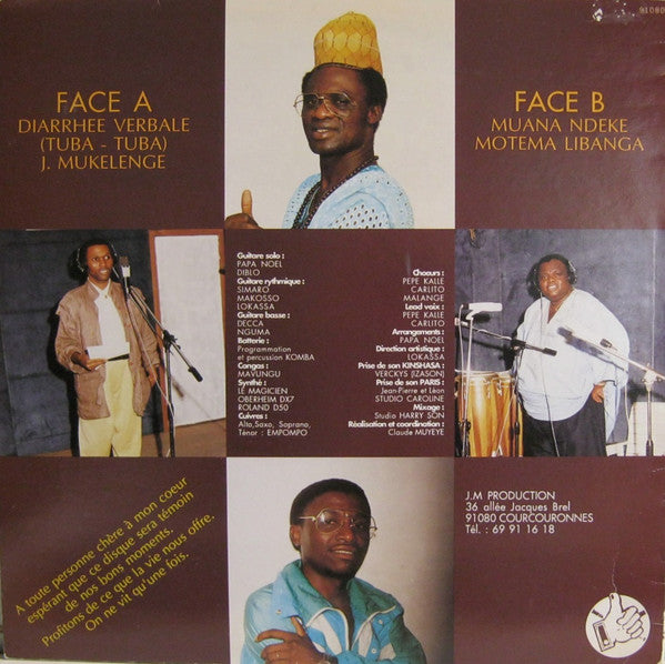 Pepe Kalle Chante Le Poète Simaro Massiya – Mwana Ndeke - Diarrhee Verbale [Vinyle 33Tours]
