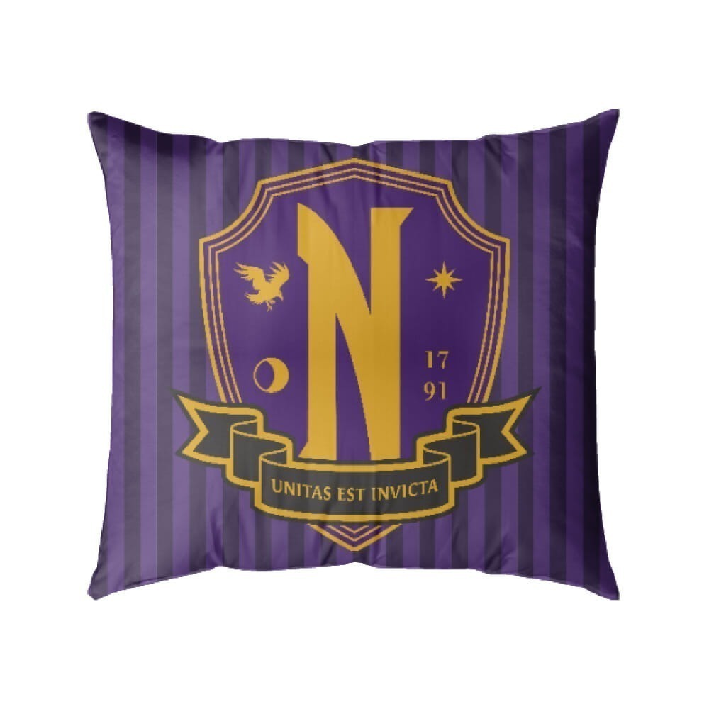Netflix - Mercredi - Coussin - Logo Nevermore Academy