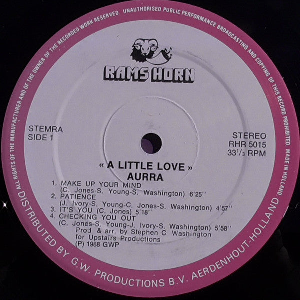 Aurra – A Little Love [Vinyle 33Tours] - flash vidéo