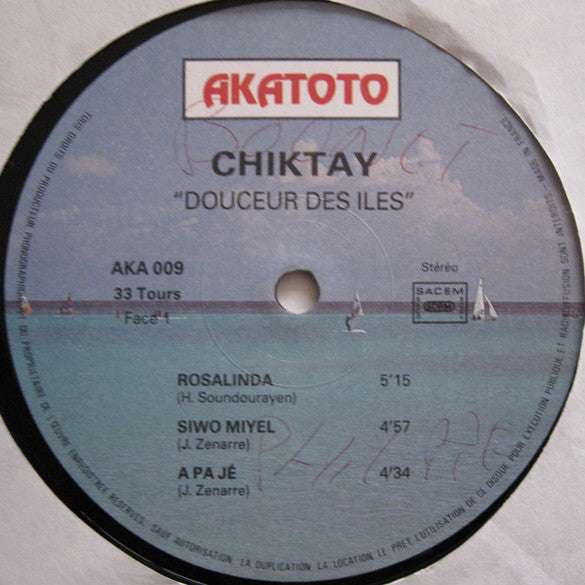 Chiktay – Douceur Des Iles [Vinyle 33Tours] - flash vidéo