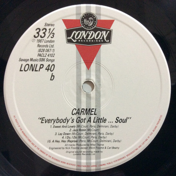 Carmel – Everybody's Got A Little...Soul [Vinyle 33Tours] - flash vidéo